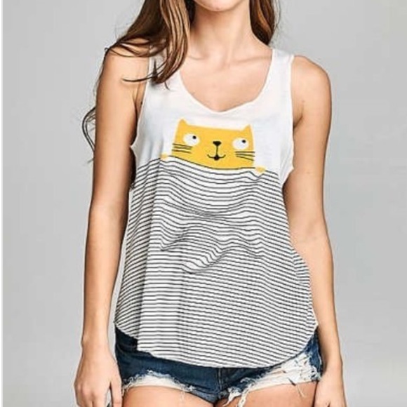 LA Soul Tops - 🌟Last One🌟Peeking Cat Tank